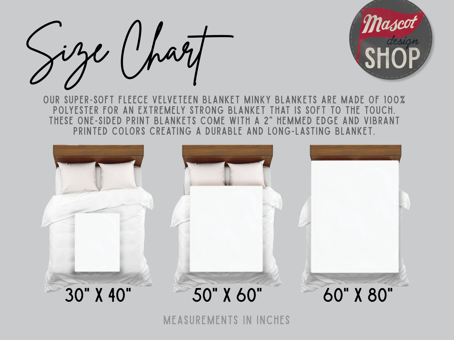 Harrisburg Hornets Patterned Logo Minky Blanket