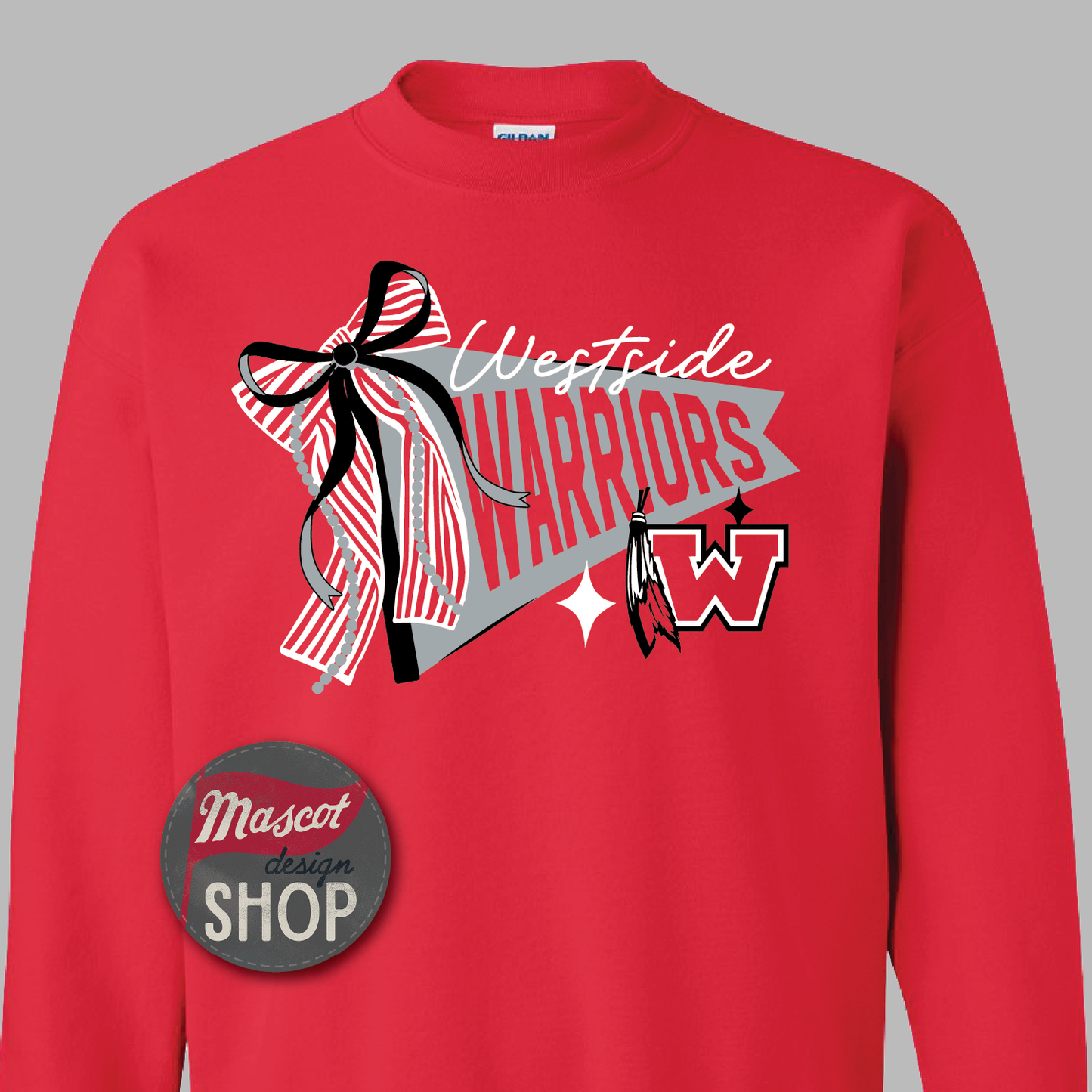 Westside Pennant Bows Sweatshirt IN STOCK