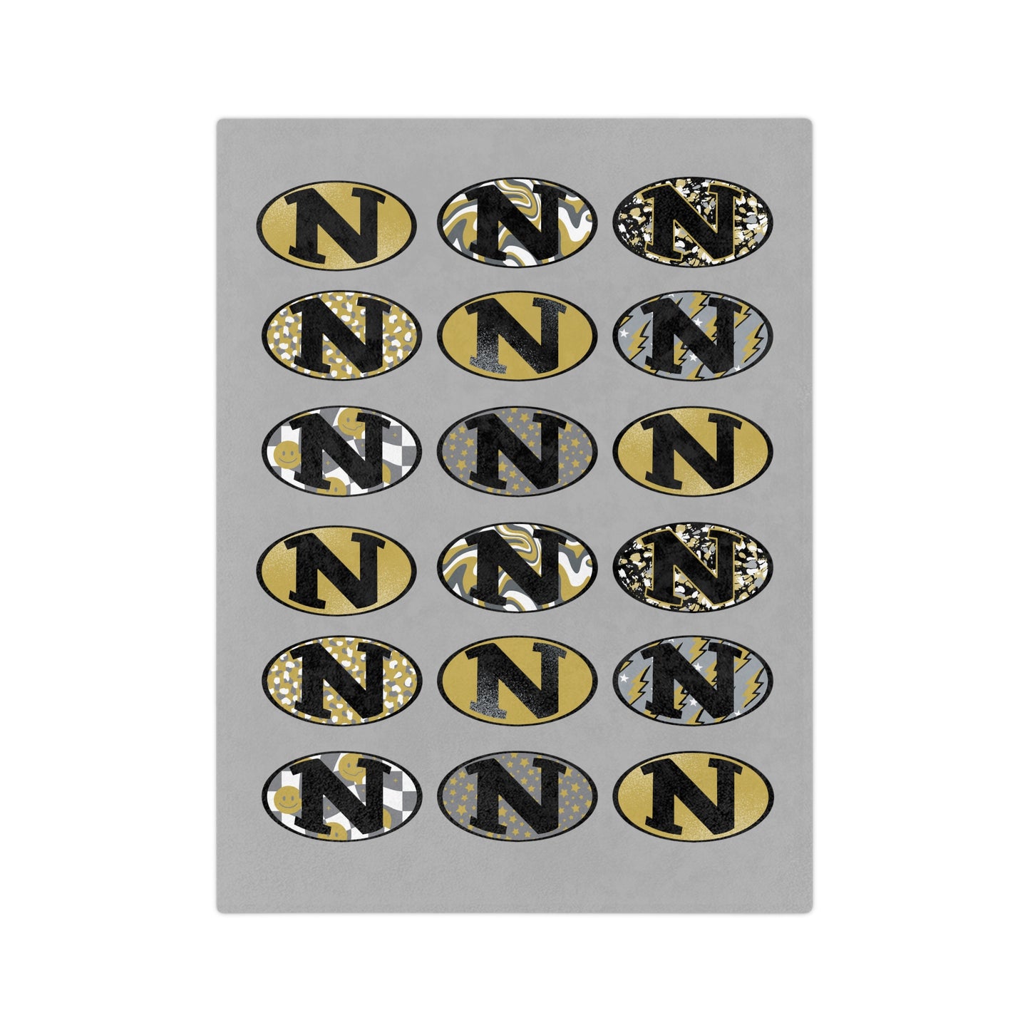 Nettleton Raiders Patterned Logo Minky Blanket