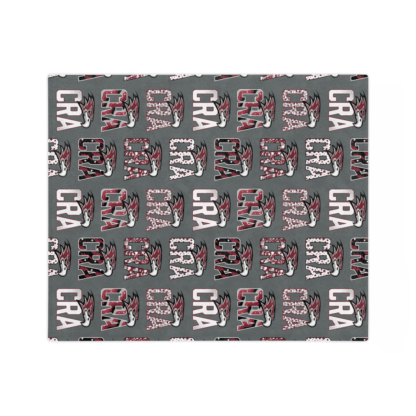 CRA Falcons Patterned Logo Minky Blanket