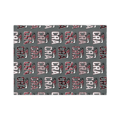 CRA Falcons Patterned Logo Minky Blanket