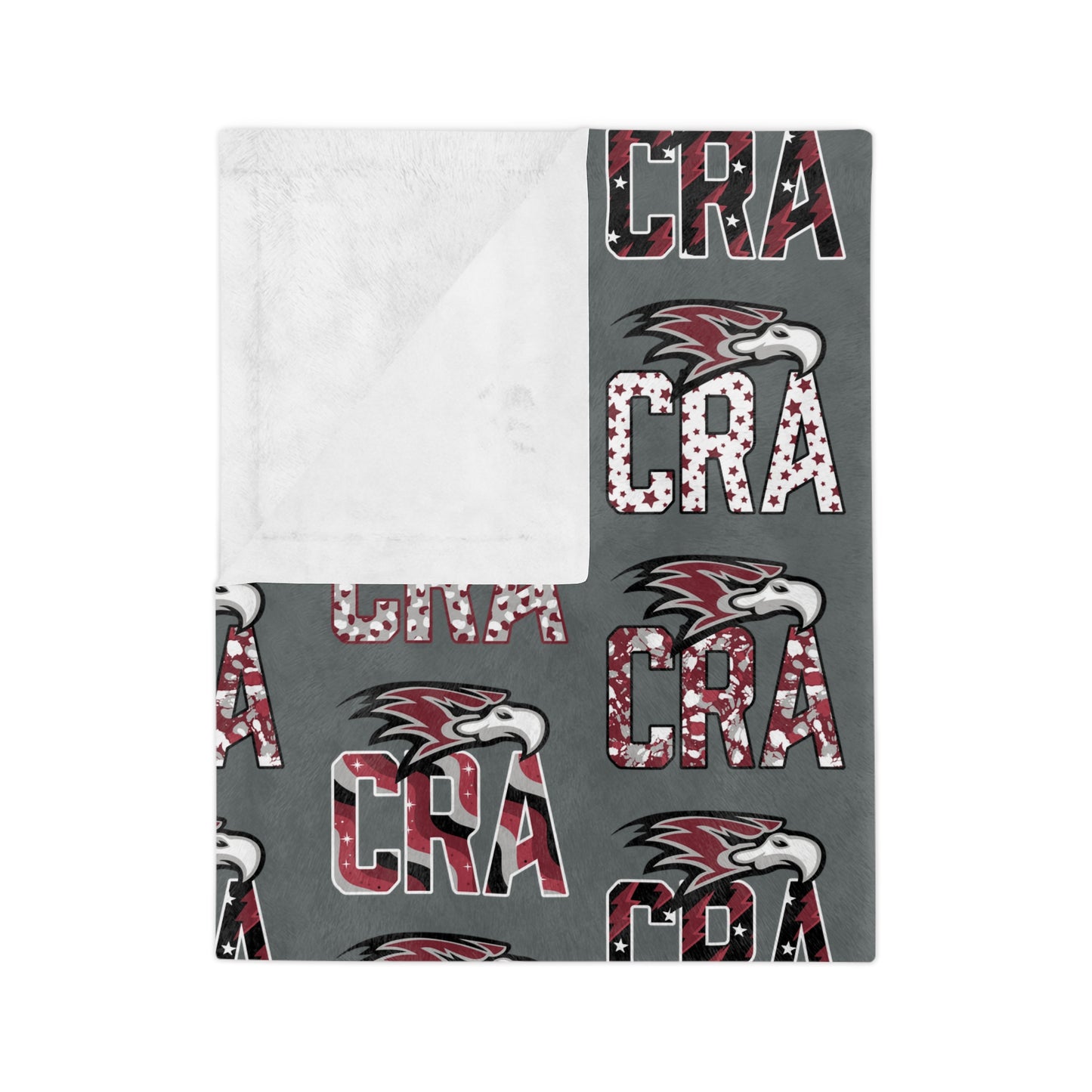 CRA Falcons Patterned Logo Minky Blanket