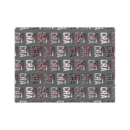 CRA Falcons Patterned Logo Minky Blanket