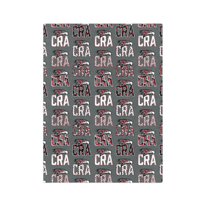 CRA Falcons Patterned Logo Minky Blanket