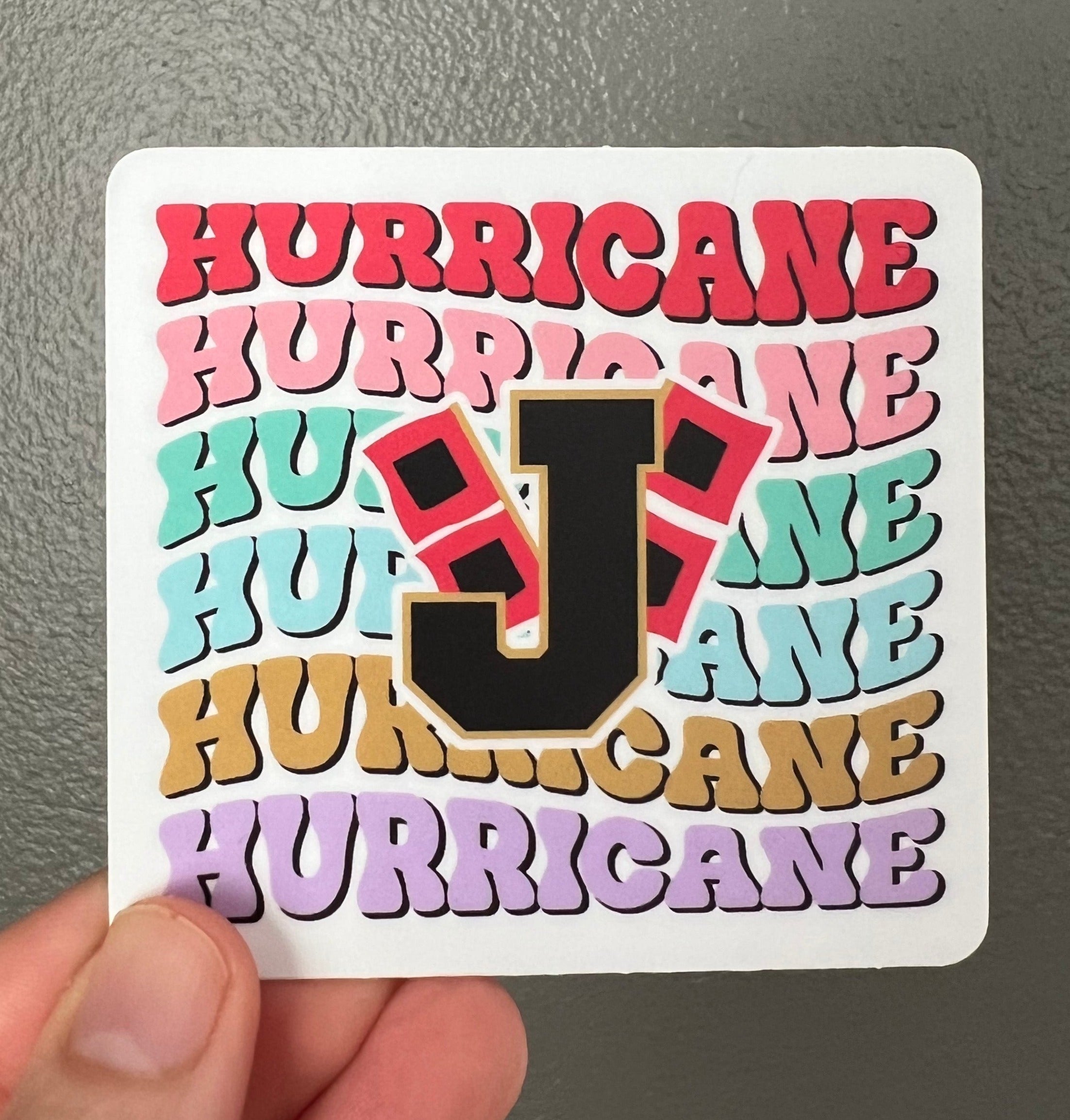 Jonesboro Hurricane Stack Sticker – Mascot Design Shop