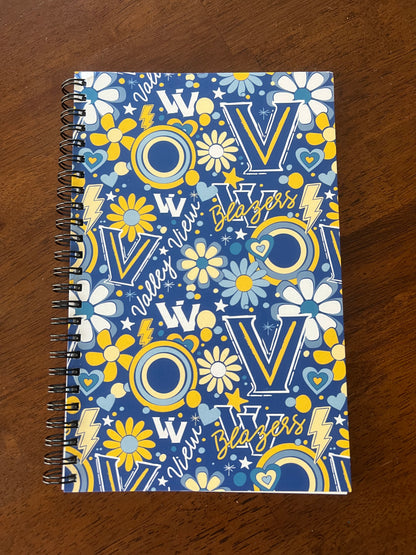 Valley View Floral Pattern Notebook