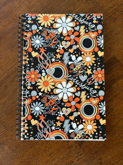 Harrisburg Hornets Floral Pattern Notebook