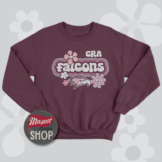 CRA Groovy Falcons Maroon Sweatshirt