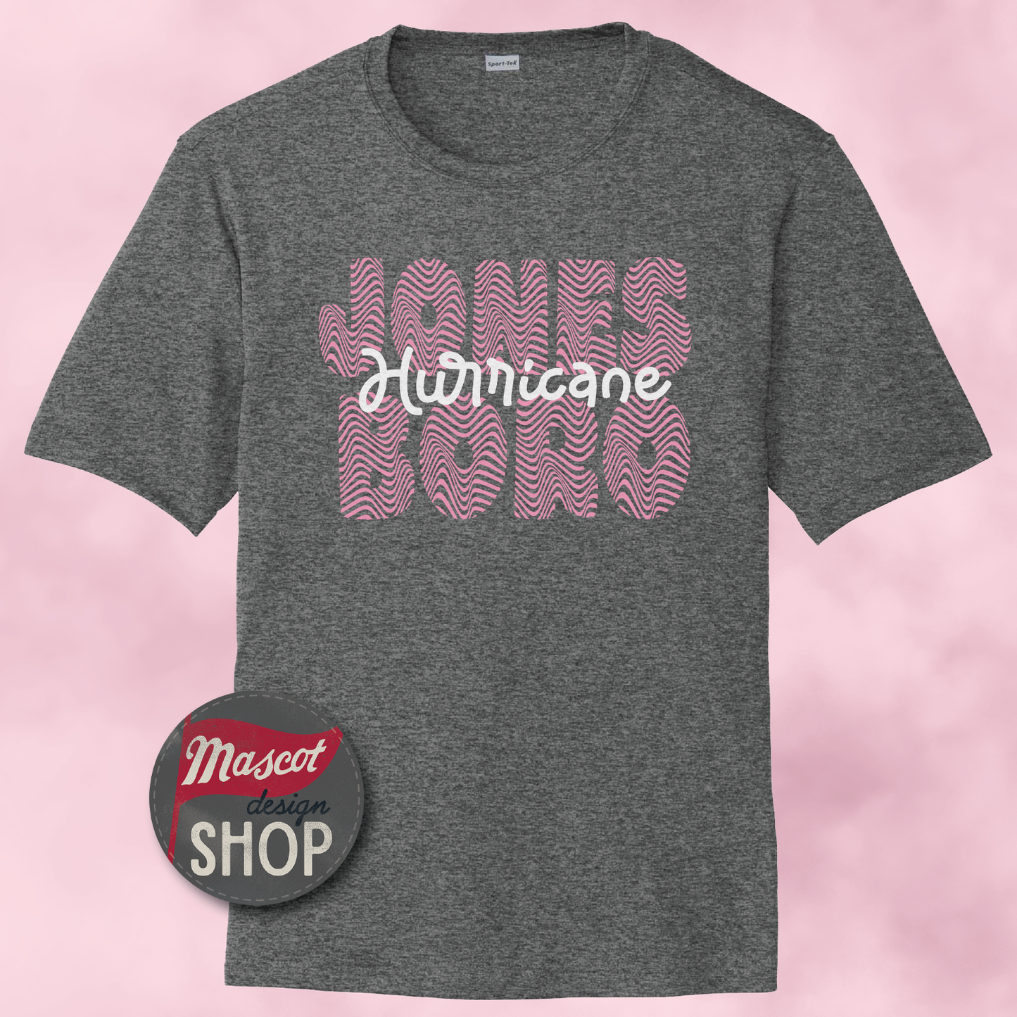 Jonesboro Hurricane Wavy Moisture Wicking Shirt - Iron Grey Heather